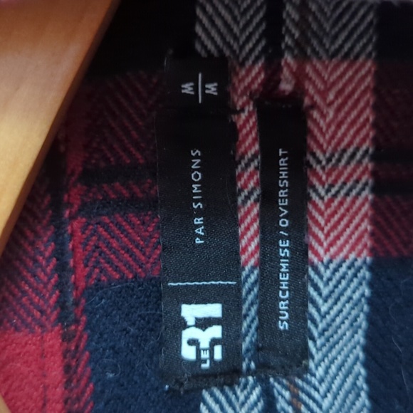 Le 31 Flannel Overshirt - Picture 3 of 3